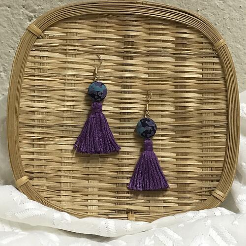 Batik Blossoms Earring